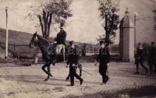 1905 Budapest XVII. Rákos-mező, Rákosi gyakorlótér, katonák, photo