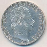 Ausztria 1861A 1Fl Ag "Ferenc József" T:2 1861A 1 Florin Ag "Franz Joseph" C:XF