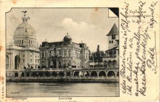 1900 Paris, Exposition Universelle, Amérique, Autriche / exhibition, pavilion of America and Austria (EK)