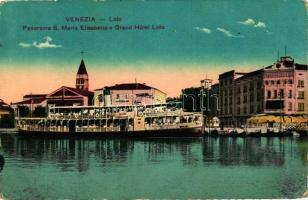 Venice, Venezia; Lido, S. Maria Elisabetta, Grand Hotel, steamship (EK)