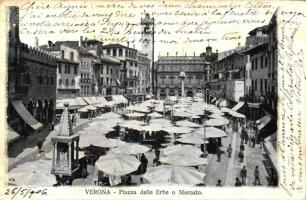 Verona, Piazza delle Erbe e Mercato / fruit market (fl)