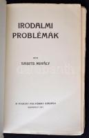 Babits Mihály: Irodalmi problémák. Bp., 1917, Nyugat. Első kiadás. Kiadói papírkötésben.