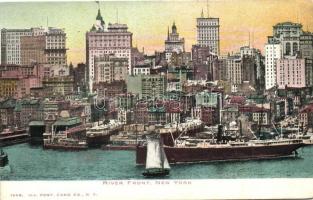 New York, River Front, port, steamship