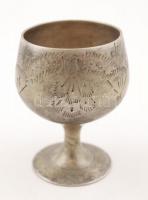 CPN fém likőröspohár, 6db, díszdobozban, m:5,5cm