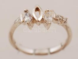 Ezüst(Ag) női gyűrű, jelzett, méret: 53, br: 2,3 g