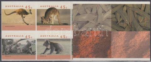 Kangaroos and koalas self-adhesive stamp-booklet, Kenguruk és koalák öntapadós bélyegfüzet