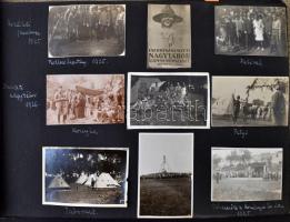 Cserkész fotóalbum 1922-33 közötti fotókkal, köztük az 1933-as Jamboreen készült felvételekkel, 153d...