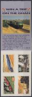 Locomotive self-adhesive stamp-booklet, Mozdony öntapadós bélyegfüzet