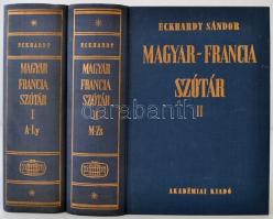 Magyar-Francia Nagyszótár. Szerk.: Eckhardt Sándor. I-II. köt. Bp., 1984, Akadémiai Kiadó. 2558 p. Kiadói aranyozott egészvászon-kötésben, megkímélt állapotban.