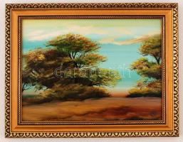 Marosán László (1955-): Vihar előtt. Olaj, farost, jelzett, keretben, 30×40 cm