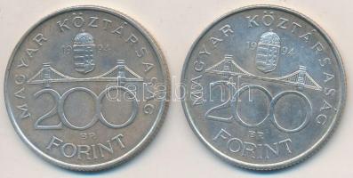 1994. 200Ft Ag "Deák" (2x) T:2