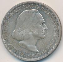 1936. 2P Ag "Liszt Ferenc" T:2 kis patina