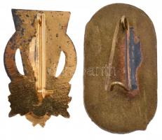 ~1970-1980. "József Attila Gimnázium Budapest" fém jelvény + "Testnevelés és Sport Ki...