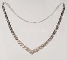 Ezüst  nyakék, Ag., nettó:29,2gr., jelzett, 46cm/ Silver necklace, Ag, net. 29,2gr, marked, 46cm