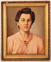 Sorok jelzéssel: Női portré. Olaj, vászon, keretben, 50×40 cm