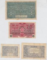 Románia 1915. 1L + 1920. 2L + Német megszállás 1917. 1L román felülbélyegzéssel + Magyarország 1916....