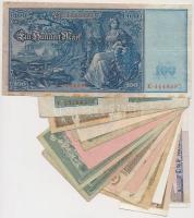 Németország 1875-1975. 17db-os vegyes bankjegy tétel egy replikával T:vegyes
Germany 1875-1975. 17p...