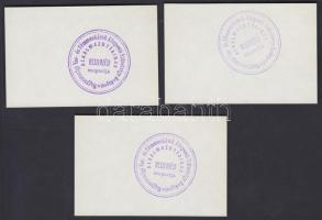 Budapest ~1920. 1K "Vasas tisztviselők beszerzési csoportja" szükségpénz, hátlapon körbély...