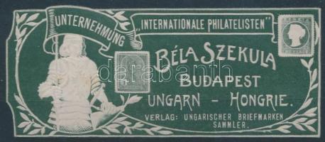 1924 Szekula Béla Luzern dekoratív levélzáró