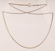 Ezüst "venezianer" nyaklánc, Ag., nettó: 5,4gr., jelzett, 45,5cm/Silver "venezianer" necklace, Ag, net. 5,4gr, marked, 45,5cm