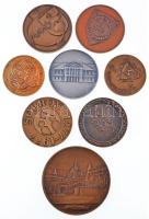 8db-os érem tétel, benne Berán Lajos (1882-1943) 1931. "Budapesti Emlék" Br emlékérem, Sz....