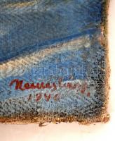 Haranglábi Nemes József (1889-1976): Téli táj. Olaj, vászon, jelzett, 50×60 cm