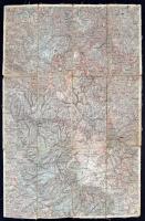 cca 1890 Erdélyi (Besztercze, Gyergyó, Kézdi-Vásárhely stb.)  térkép tétel, nagyrészt egymással csat...