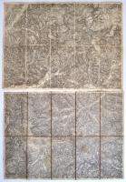 cca 1900 Felvidék-Kárpátalja-Erdélyi  térkép téte (Ungvár, Késmárk, Szerednye, Nagy Bánya, ect.)l, n...