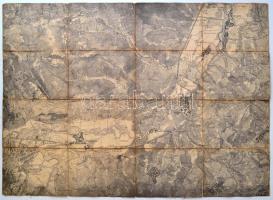 cca 1900 Erdélyi  térkép tétel (Rév, Gyalu, Kolozsvár Feketekörös, stb.), nagyrészt egymással csatla...