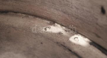 Ezüst (Ag,) kosár, jelzett, mesterjeggyel,  nettó:134g,  16×11cm, m:13 cm