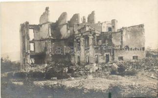 Gorizia, Görz; A háború pusztítása 6 db eredeti fotólapon / war damage, 6 original photo postcards