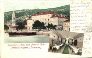 Gruz, Gravosa-Ragusa / Dubrovnik, Dalmatien. Panorama und Deisinger´s Hotel und Pension Petka