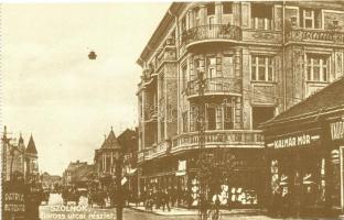 12 db MODERN, reprint városképes képeslap Szolnokról, a lapok hátoldalon leírás a képes oldalról, ké...