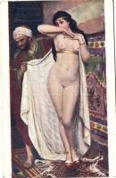 12 db RÉGI motívum képeslap, erotikus művészlapok, vegyes minőség / 12 old motive postcards, erotic ...