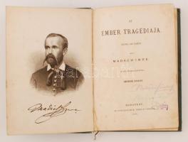 Madách Imre: Az ember tragédiája. Hetedik kiadás. Bp., 1884, Athenaeum. Kiadói aranyozott egészvászo...