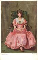 50 db RÉGI, nagyrészt megíratlan motívum képeslap, művész lapok, vegyes minőség / 50 old, mainly unu...