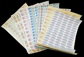 Kína ~1980. 7db élelmiszerjegy ív T:I-,II
China ~1980. 7pcs of food coupons in sheet C:AU,XF