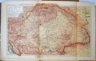 cca 1910 Világatlasz, Szerk.: gróf Teleki Pál, Kogutowicz Károly dr. , 41db térképpel, több lap hián...