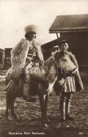 Romania Port National / Romanian folklore, Shepherd on donkey