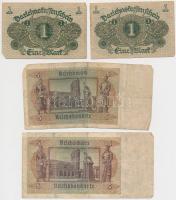 Németország 1910-1943. 10db vegyes bankjegy T:III,III-
Germany 1910-1943. 10pcs of mixed banknotes ...