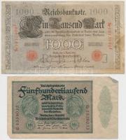 Németország 1910-1943. 10db vegyes bankjegy T:III,III-
Germany 1910-1943. 10pcs of mixed banknotes ...