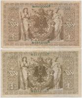 Németország 1910-1943. 10db vegyes bankjegy T:III,III-
Germany 1910-1943. 10pcs of mixed banknotes ...