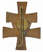 ~1930. "MANSZ (Magyar Asszonyok Nemzeti Szövetsége)" zománcozott fém jelvény (23x29mm) T:2...