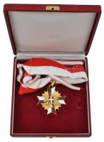 Ausztria DN "Bécsi Nagy Szolgálati Arany Érdemérem" zománcozott, aranyozott, jelzett Ag ki...