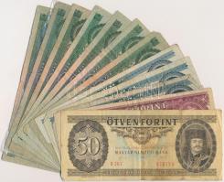 12db vegyes forint bankjegy T:III,III-