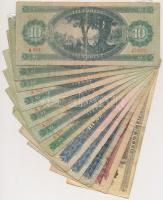 12db vegyes forint bankjegy T:III,III-