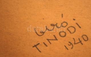 Olvashatatlan jelzéssel: Férfi karikatúra. Színes ceruza, papír, jelzett, 31×24 cm