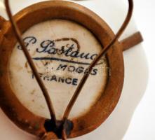 "Paul Pastaud" Limoges francia, aranyozott szélű, mini porcelán falitányér. Matricás, jelz...