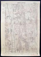 1940 Keszthely-Kamocsa-Alsópákok 2db egymással érintkező térkép, 1:25.000, feltekerve, 46x62cm
