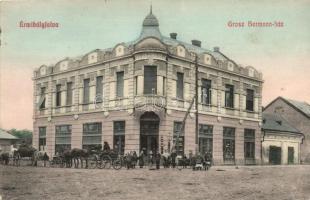 Érmihályfalva, Valea lui Mihai; Grosz Hermann ház / shop (kis szakadás / small tear)